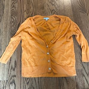 Gap orange cardigan